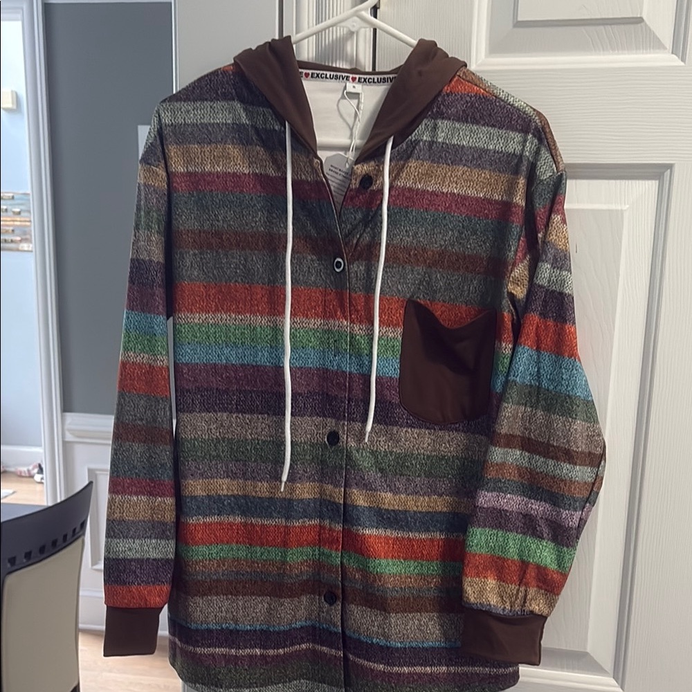 Exclusive ❤️ Striped Multicolor Hoodie Sweatshirt